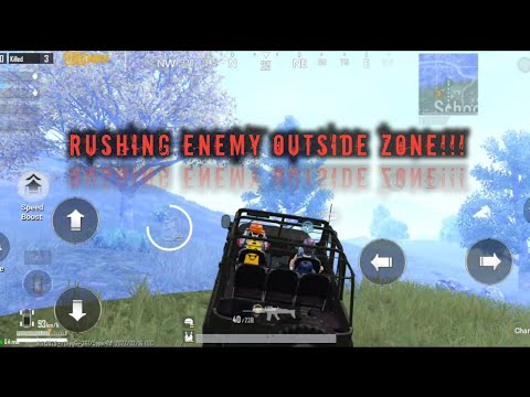 Rushing Enemy squad outside zone | PUBG MOBILE.