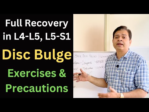 Disc Bulge Treatment Part 2, Low Back Pain Relief, Full Recovery in Slipped Disc L4-L5, L5-S1