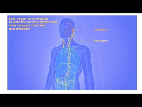 Easy vagus nerve exercise to calm the nervous system and free the neck and shoulders!