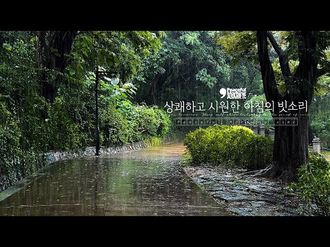 🌧️ Rain sound ASMR that creates a refreshing mood | Focus, deep sleep, healing white noise