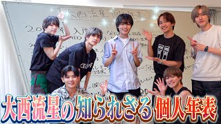 なにわ男子【大西流星の人生年表】入所時のチャンピオン伝説からなにわ皇子…全部語ります‼️