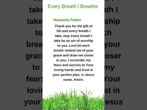 Every Breath Is A Gift: A Prayer Of Gratitude #bibleprayer #Jesus #grace #shorts