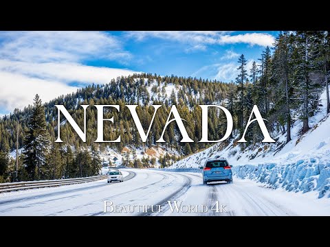 Nevada 4K - Winter Wonders of Lake Tahoe and Its Sparkling Snowy Shores - Peaceful Piano Music