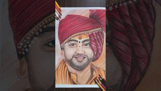 Artwork of bageshwar dham sarkar #youtubeshorts #art #jaishreeram #bhageshwardhamsarkar