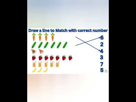 numbers and numbers matching #numbers #numberscounting #numbersforchildren #trending