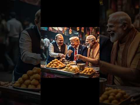 Trump, Modi, and Putin Enjoy Churma Together at Local Shop – Unexpected Viral Moment!"