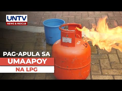 Paano ang tamang paraan ng pag-apula ng lumalagabgab na LPG?