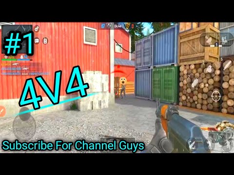 #1// 4V4 //Modern Ops Gun Shuting Games// बन्दुक वाला गेम// Android Gameplay