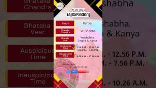 Panchang & Rashiphal | 15 March 2025 #astrologermonabanerjee #aajkapanchang #shubhmuhurat