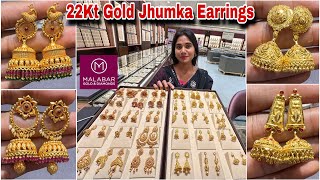 Malabar Gold Earrings Jhumka Designs 2.79Gm Starts💥| Gold Jhumka Designs & Price| Gold Earrings 2024