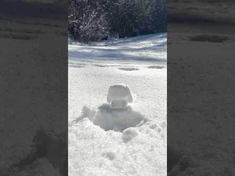 Look at this perfect snowball 🥹 #cinnamoroll #satisfying #snow #sanrio #diy #cute #art #viral #wow