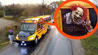 when you see this clown school bus filled with CLOWNS, do not pass it! Drive away FAST!!