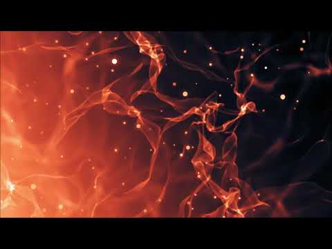 Relaxing Orange Fire Smoke Looping Background - Free Motion Graphic Screensaver Wallpaper