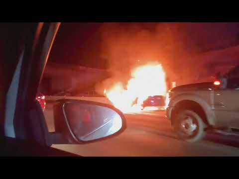 12/05/2024 Vehicle Burst Into Flames On The 5 Freeway At Around 8:00PM