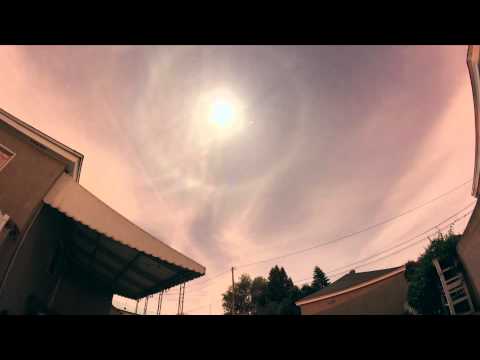 Moon Ring Time lapse.  Lunar Halo!