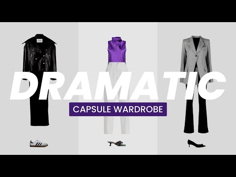 KIBBE CAPSULE WARDROBE: Dramatic + Winter Outfit Ideas