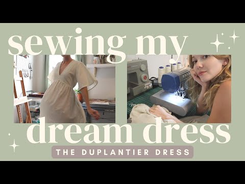 Sewing my DREAM Dress from Scratch ✨🪡 Duplantier Dress Sewing Vlog