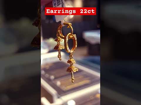 Earrings 22ct#earringdesigngoldjhumka #goldjewellerydesigns #jewellery #viralvideo #wedding