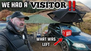 There was someone in our camp ‼️ | CAR CAMPING Scotland