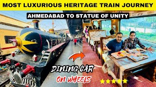 India’s First Luxurious Heritage Tourist Train Journey | Ahmedabad to Kevadia(STATUE OF UNITY) 😍