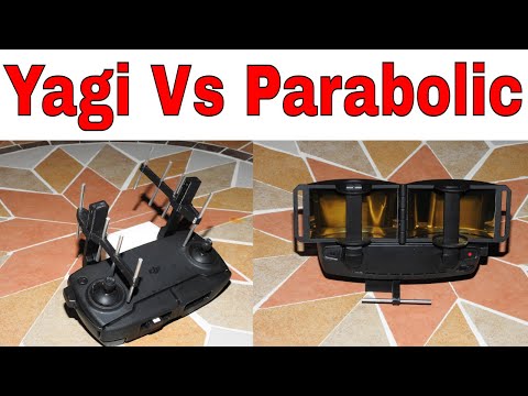 DJI Mavic Mini Range Extender Test Parabolic Mirror vs Yagi