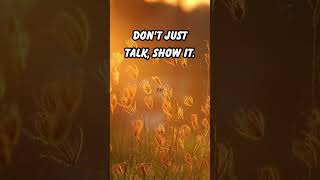 Don't just talk Show it #facts #positivemindsetquotes #motivationalquotes #quotes #positivityjourney