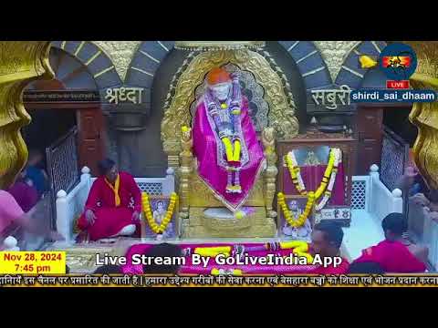 Sai Baba Live Darshan Today 28 November 2024  | Live From Shirdi part 2