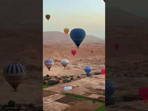 Some views even Pharaohs couldn’t see, flying over Valley of the Kings at #luxor #egypt #fy #travel