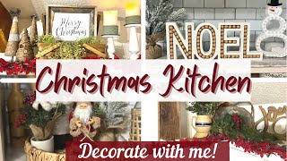 COUNTRY COTTAGE CHRISTMAS KITCHEN DECORATE WITH ME | COTTAGE CHRISTMAS KITCHEN DECORATING IDEAS