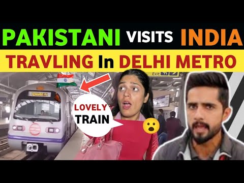 PAKISTANI VISITS INDIA 🇮🇳 6 TIMES, TRAVEL DELHI METRO, PAK PUBLIC REACTION, REAL ENTERTAINMENT TV