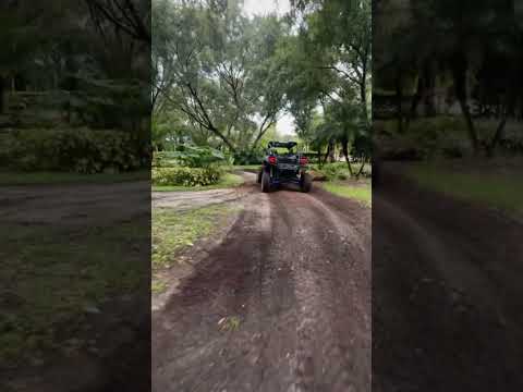 Dad and mom ride quads in the trench family mansion #shorts