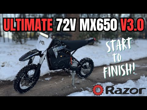 FULL Razor MX650 72V Conversion - E&C Ultimate 5kW V3.0 Kit