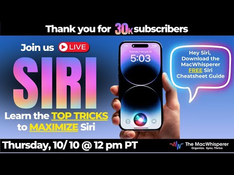 🎉 Celebrate with Us: 30k YouTube Subscribers + Siri FREE Cheatsheet! 🎉