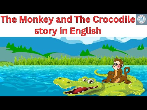 The Monkey and The Crocodile Story in English | MORAL STORY FOR KIDS I#story