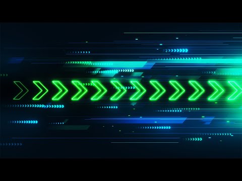 Speed Movement Futuristic Esports Neon Green Arrows Background video | Footage | Screensaver