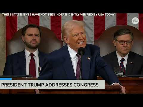 Donald Trump addresses Canada, Mexico tariffs, pushes for stronger borders in speech before Congress