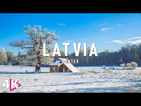 FLYING OVER LATVIA (4K UHD) - Relaxing Music Along With Beautiful Nature Videos - 4k