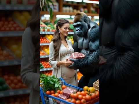 Gentle gorilla journey#viralshort #trendingshort #happy #gorilla #animallover#pregnentwomen