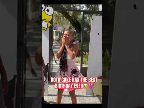 🥹MY 10th birthday party was the best #shorts #kotacake #birthdaygirl #viral #trending #fyp