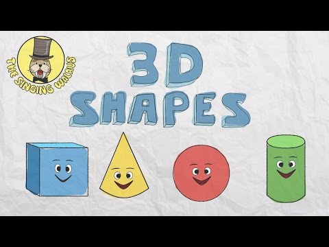 3D Shapes Song | Shapes for kids | The Singing Walrus