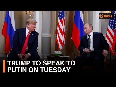 Trump to speak to Putin on Tuesday | Latest Updates | DD India Live