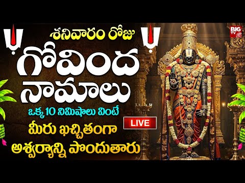 Saturday Special LIVE : శనివారం ఉదయాన్నే గోవింద నామాలు వింటే కోటి జన్మల పుణ్యం | Venkateswara Swamy