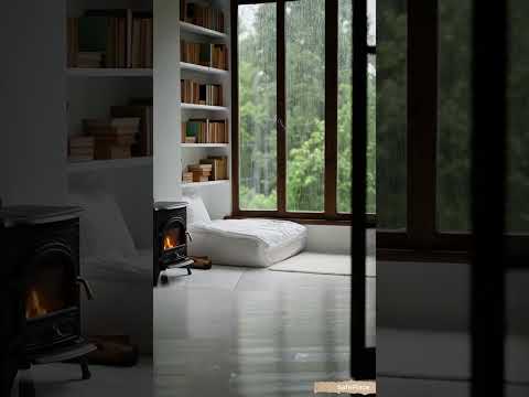 #relax #cozycabinambience #rain #cabinambience #peace #cabinsound #fireplace #calm #rainsounds