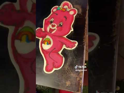 pancake art making of care bears in tiktok #carebears #pancakeart #tiktok