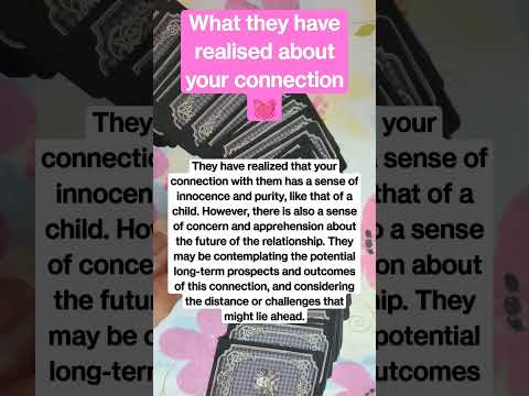 What they have realised about your connection with them 🤔 #shorts #viral #love #tarot #crush