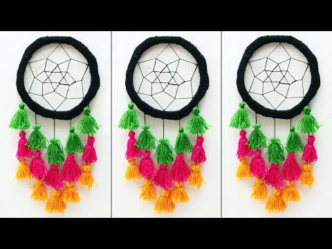 DIY: wool wall hanging craft | wool craft idea| Home Decor ideas