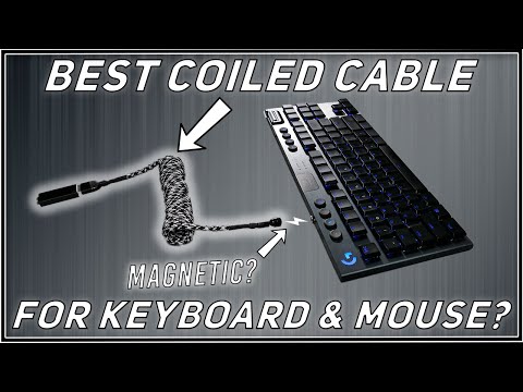 BEST MAGNETIC Coiled Cable for Keyboard & Mouse? (DIY) | How to Make Magnetic Coiled Keyboard Cable