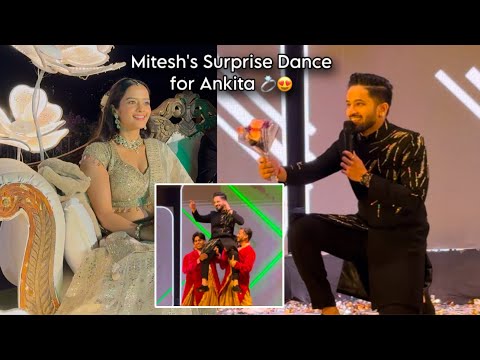 Mitesh’s Surprise Dance For Ankita 💍😍 | Sangeet Vlog Part 3 | Aditya Satpute vlogs