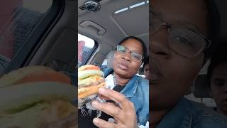 trying Wendy's nacho cheese burger