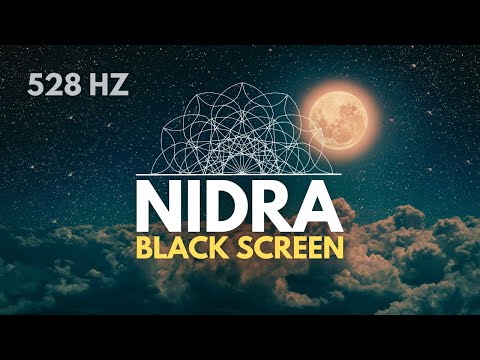 528Hz Mix 📿 Yoga Nidra Music for Sleep | Black Screen | 1 Hour